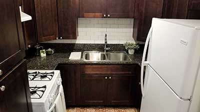 Broadway Apartments kitchen interior